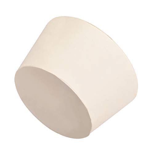 uxcell White Tapered Shaped Solid Rubber Stopper for Lab Tube Stopper Size 13 - size: 55x68x38mm