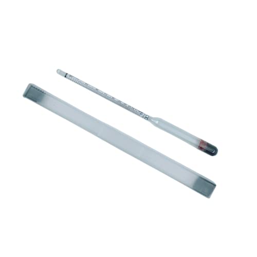Alcohol Hydrometer kit: Alcoholmeters 0-100% ABV, Proof Tralle 0-200 Double Scales For Spirit Moonshine Whiskey Brandy Distilling Liquor Test 100ml Glass Cylinder Test Jar Accessories Included