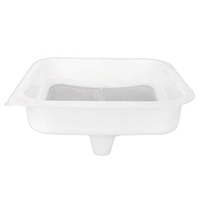 Honey Strainer Double Sieve, Stainless Steel Honey Filter with Uncapping Fork for Beekeeping Supplies