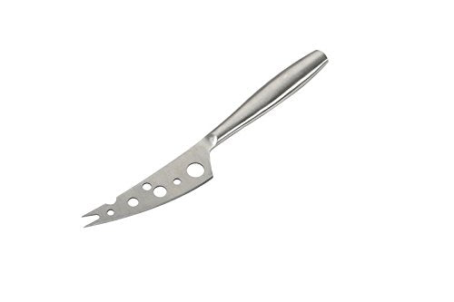 BOSKA Stainless Steel Cheese Knife - Copenhagen Nr.2 for All Types of Cheese - Multi-Functional Cheese Slicer - Handheld Slicer - Silver Non-Stick - Dishwasher Safe - for Kitchen Cooking - style: Soft & Semi Hard Cheese Knife
