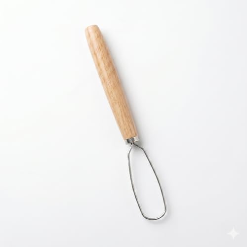 Jar Whisk | Stainless Steel with Wooden Handle | For Sourdough Starter, Peanut Butter, Almond Butter, Cashew Butter, Protein Shakes, Tahini, Yogurt, Sauces, Jams and Jellies, Honey and Pancake Batter - size: 5.5 inches Whisk Head, 13 inches total