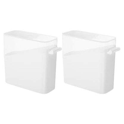 2pcs Cheese Keeper Containers with Lids Reusable Fridge Cheese Storage Boxes and Tea Bag Organization White Kitchen Food Storage Boxes for Refrigerator