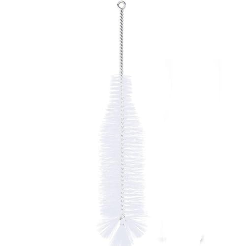 16.5" Bottle Brush Cleaner Extra Long Handle Flexible White Long Bottle Cleaning Brush Durable Brushs for Water Bottle