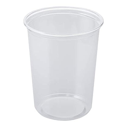 Karat [32oz - 240 ct] Clear PP Injection Molded Round Deli Containers with Lids (FP-IMDC32-PP) - color: Clear, size: 32oz