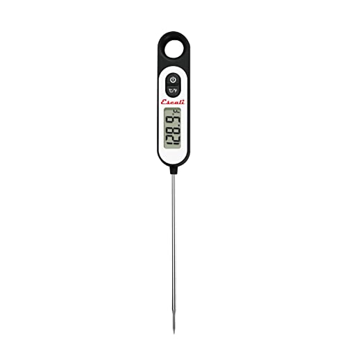 Escali Long Stem Digital Thermometer for Meat, Frying, Cooking, Candy and Kitchen Use, Extra Long 5.6-Inch Probe, Black - color: Digital Black, size: One Size