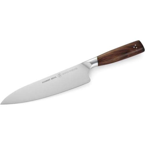 Schmidt Brothers - Delta Series - 7-Piece Walnut Knife Set, High-Carbon Stainless Steel Cutlery with Natural Walnut Knife Block - color: Delta