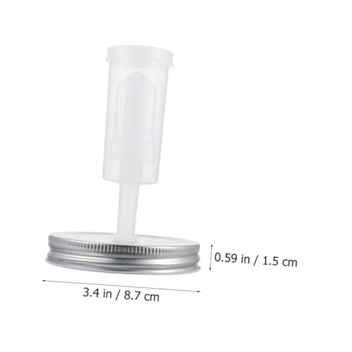 DOITOOL Fermentation Lid Kit for Wide Mouth Mason Jars 87mm Diameter with Airlock Fermenter Tool, Pickles Jar Accessories for Home Kitchen Canning and Fermenting Random Color
