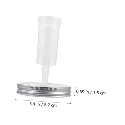 DOITOOL Fermentation Lid Kit for Wide Mouth Mason Jars 87mm Diameter with Airlock Fermenter Tool, Pickles Jar Accessories for Home Kitchen Canning and Fermenting Random Color