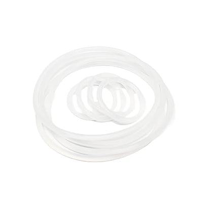 Replacement Seals for Brewing America Mason Jar Lids 4 Pack Set - Silicone Seals for Lid Base (4) and Cap (4)