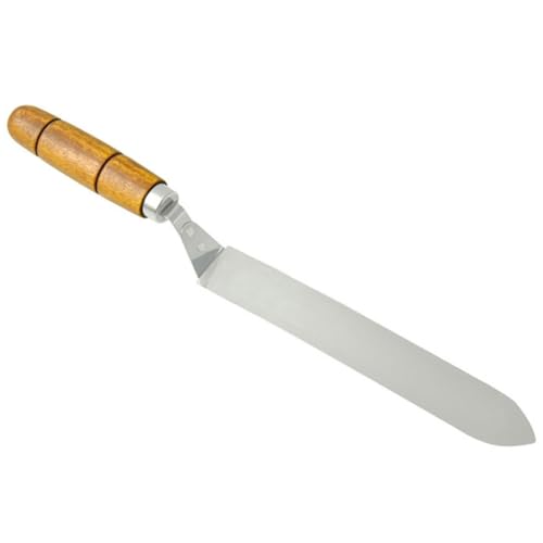 Beekeeping Uncapping Tool Stainless Steel Honey Scraper with Wooden Handle 13.4 Inch Efficient Cutting and Rust Resistant for Manual Honey Extraction and Apiary Use Random Color