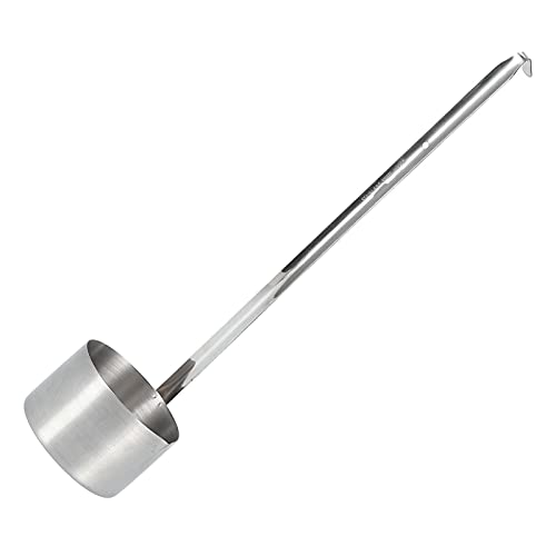 Buachois Wine Ladle, Stainless Steel Spoon with Hanging Hole and Pouring Spout Design for Kitchen Wine Beer Oil Vinegar Measuring (304 wine extract 500ML) - size: 304 wine extract 500ML