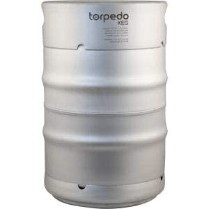 Torpedo Keg | Ball Lock | Stainless Steel | Rolled Stainless Steel Handles | Carbonate your beverages | 15 gal.