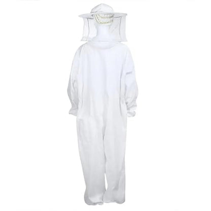 Beekeeping Suit Full Body Beekeeping Clothes Professional Protective Beekeepers Suits with Anti-Bee Round Veil Hood Hat Safty (Medium)