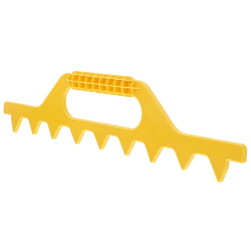 SEWACC Plastic Hive Frame Spacer Beekeeping Tool for Beekeepers, Yellow 8-Frame Deck Spacer for Beehive Frame Spacing and Hive Maintenance