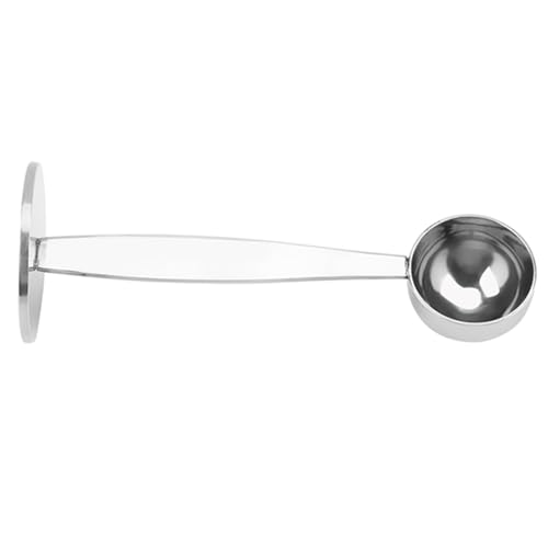 ZPSHYD Stainless Steel Coffee Scoop And Tamper Dual Purpose Measuring Spoon For Espresso Ground Coffee Beans Powder Food Grade Material 14.5cm 87g