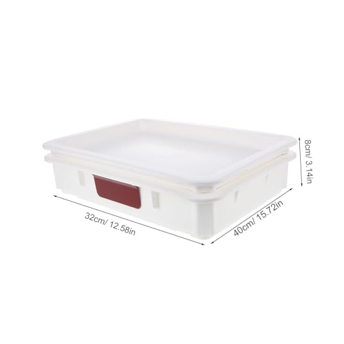 Cabilock Cheese and Storage Container Lid Airtight Proofing Box for Pizza and Cow Cheese Slices for Refrigerator Easy to Clean and Maintain
