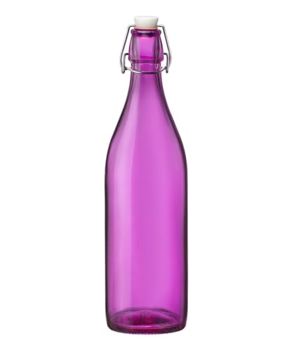 Bormioli Rocco Giara Green Glass Swing Top Bottle - color: Green, size: 33.8 Ounces