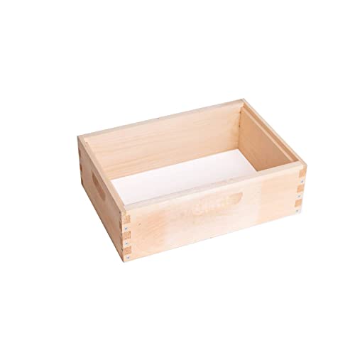 Lehman's Stoney Acres Beekeeping Beehive Box, 8 Frame Medium Assembled Super or Brood Honeybee Hive Box, Amish Made