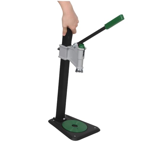 Manual Bottle Capper Tool for 26mm/29mm Soda Caps and Wine Bottles, Adjustable Height 7.8"-18.3", Iron Construction with Stable Tabletop Base and Antislip Pad, for DIY Beverage