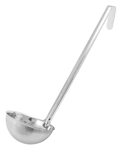 Winco Stainless Steel Ladle, 8-Ounce - color: Stainless, size: 8 Ounce, style: Professional