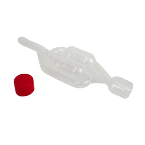 Transparent Air Lock S-Shape Airlocks Bubble S-Shape Airlocks,Homebrew Bubble Airlock Carboys Stopper Fermenter Seal Valve