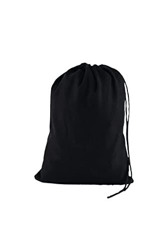 Eco Green Textiles (6 x 10 inches) – Black Cotton Reusable Produce Muslin Bags – Multipurpose Drawstring Storage Pouch for Everyday Use (Pack of 25) - color: B L A C K, size: 6 x 10 inches