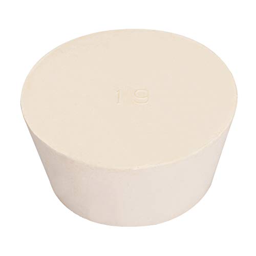 uxcell White Tapered Shaped Solid Rubber Stopper for Lab Tube Stopper Size 89-106mm 1pcs - size: 88x111x53mm