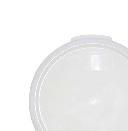 TrueCraftware- White Round Polypropylene Food Storage Container Lid Fits 2 and 4 Qt. Round Containers Replacement Lid for Meal Prep Kitchen Pantry Commercial Restaurant - size: Lid - Fits 2&4qt