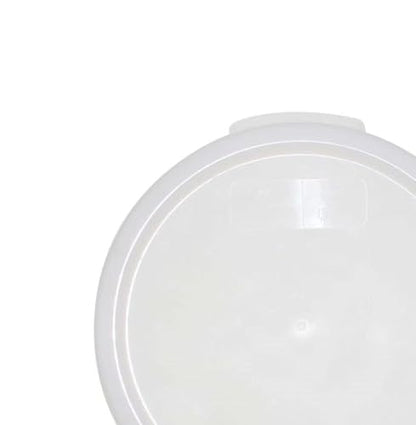 TrueCraftware- White Round Polypropylene Food Storage Container Lid Fits 2 and 4 Qt. Round Containers Replacement Lid for Meal Prep Kitchen Pantry Commercial Restaurant - size: Lid - Fits 2&4qt