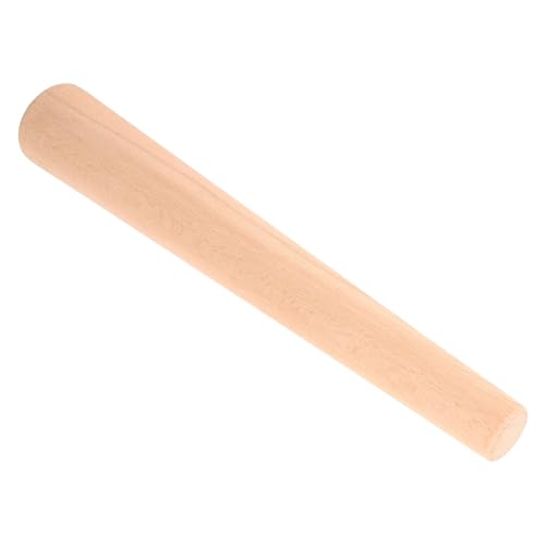 Cabilock Beech Wood Garlic Pestle Stick Handheld Kitchen Mortar Pounder for Garlic and Wooden Masher for Crushing Spices and Sauerkraut