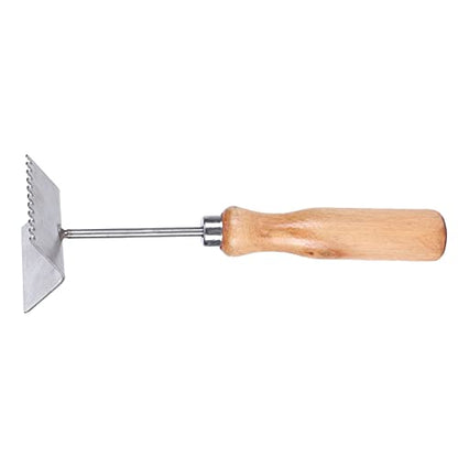 Queen Bee Excluder Maintenance Shovel | Sturdy Metal Component & Ergonomic Wood Handle | Beekeeping Tool for Wax/Propolis Removal | Long - Wearing Beekeeper Supplies