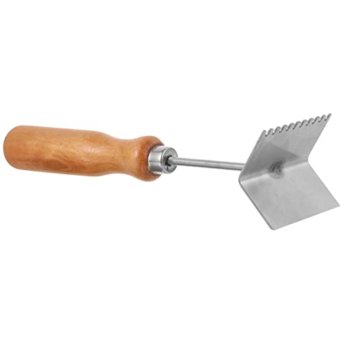 Ipetboom Beekeeping Shovel Steel Beehive Frame Cleaning Shovel Honey Uncapping Fork Honeycomb Honey Scraper Beekeeper Supplies Beekeeping Equipment