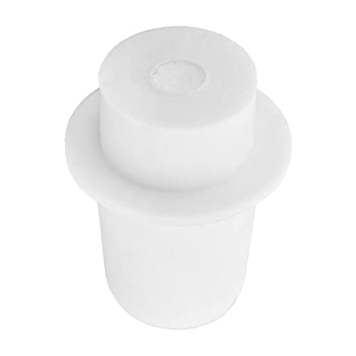Othmro 1Pcs Drilled Rubber Stopper with Airlock, White Drilled Bungs Stopper with 0.79"-0.98" Hole for Fermentation Use, Homebrewing Beer Kombucha Airlock Stopper