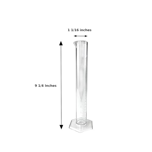 North Mountain Supply – Fermentation Test Kit – 8" Italian Glass Triple Scale Hydrometer & 100cc Extra Clear Graduated Cylinder – Combo Kit with Test Jar – Made in Italy – Lead & Mercury Free