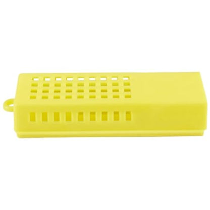Queen Bee Cage 50Pcs Bee Tools Beekeeping Transport Cages Queen Hive Yellow Isolated Cage for Beekeeping Supplies