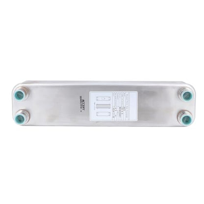 Plate Heat Exchanger Stainless Steel Brazed 12.4x3x2.5in 4.5MPa Wort Chiller Cooling Coil - Efficient Beer Wort Cooling, Durable Copper Brazed for Homebrew and Laboratory Use