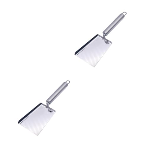 POPETPOP 2pcs Stainless Steel Beekeeping Shovel Honey Extractor Tool for Hive Cleaning and Pollen Collection Essential Beekeeper Equipment for Efficient Maintenance