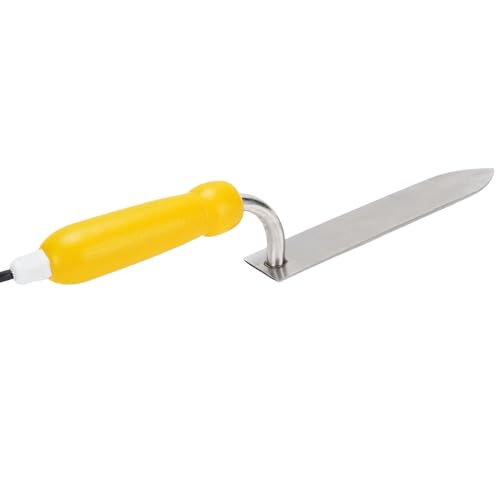 Fdit Stainless Steel Electric Honey Cutter, Adjustable Electric Honey Uncapping Knife for Beekeeper, Wax Scraper Uncapping Cutter Tool