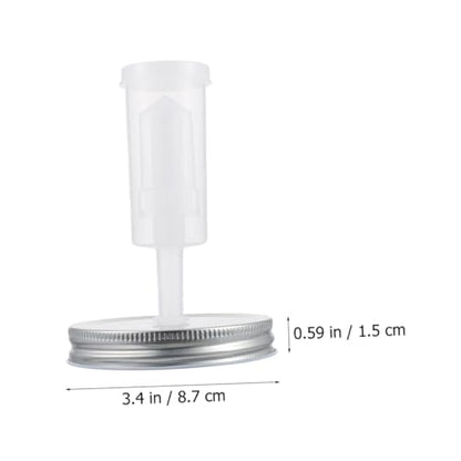 DECHOUS Fermenting Lid Kit for Wide Mouth Mason Jars 87mm Diameter with Airlock Fermenter Lid Fermenter Jar Supplies for Home Kitchen Canning Random Color