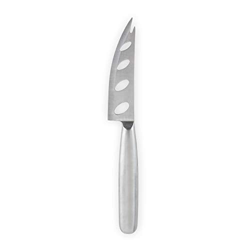 True Silver Perforated Stainless Steel Cheese Knife for Game Night Dinner BBQ Party, Charcuterie Boards Accessories, Home Kitchen Essentials, Set of 1 - style: Silver