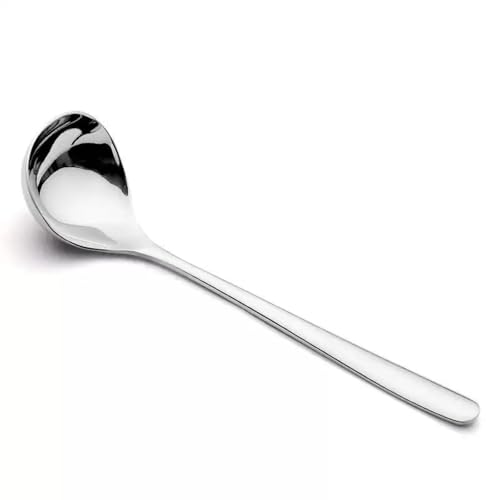 4 Pcs Small Ladle Sauce Ladle SUS 304 Stainless Steel Small Serving Ladles Gravy Soup Spoon Ladles 8-Inch (Silver)