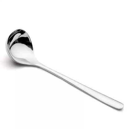4 Pcs Small Ladle Sauce Ladle SUS 304 Stainless Steel Small Serving Ladles Gravy Soup Spoon Ladles 8-Inch (Silver)