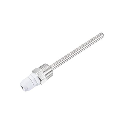 uxcell 8mm Dia G1/2 Thermowell Weldless Stainless Steel 304 with Cable Gland 100mm Length for Beer Fermenter, White - color: White, size: G1/2 x 100mm