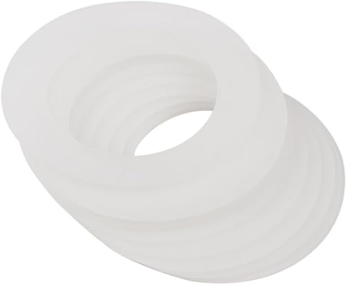 10 Pcs Silicone Replacement Gasket, Airtight Rubber Seals Rings for Mason Jar Lids, Leak-Proof Canning Fitting Seals 2.8 inch Canning Lids Cookware