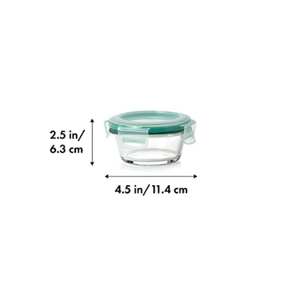 OXO Good Grips 1 Cup Smart Seal Airtight Glass Round Food Storage Container - size: 1 Cup