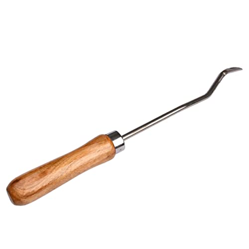 Beekeeping Cleaning Hook 9.05 Inch Handle Beehive Frame Cleaning Tool Beeswax Scraper for Hive Maintenance and Removal