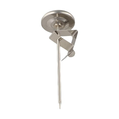2-Piece Stainless Steel Milk Frothing Thermometer for Baristas, 1.73-Inch Fog-Resistant Dial, 30°F–210°F Range with Optimal Chocolate & Coffee Temperature Zones, Includes Adjustable Pitcher Clip