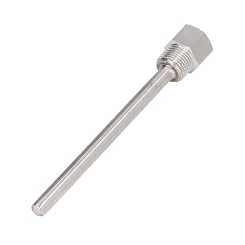 1-Pack Stainless Steel Thermowell, G1/2 Male Thread 6.7 Inch Temperature Sensor Protector, for Brew Kettles and Industrial Applications