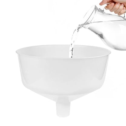 DOERDO Filling Funnel Plastic Wide Mouth Canning Funnel Oil Resin Filter Cup for Kitchen,Garden, Garage, 9.2x9.2x7.2Inch