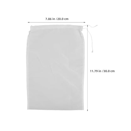 OUNONA 12pcs Cheese Cloths - 200 Mesh Straining Bag for Juicer Bags - Reusable Juice Strainer Pouch for Straining Almond/Soy Milk Greek Yogurt Cold Brew Coffee 11.81x7.87in